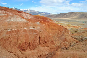 Altai Mars. The village of Chagan-Uzun. Martian landscape. Mars.