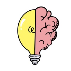 Symbol of creativity, creative idea
