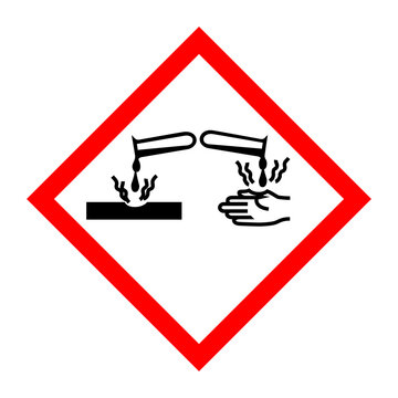 Pictogram for corrosive substances