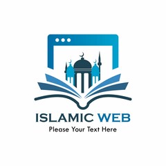 Islamic web logo template illustration