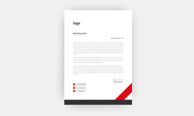 Simple creative modern letter head templates for your project design,a4 sizes.