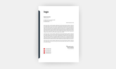 Simple creative modern letter head templates for your project design,a4 sizes.