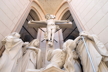 Obraz premium Crucifixion, Basilica Assumption of the Virgin Mary in Marija Bistrica, Croatia