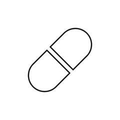 Capsule icon in line style