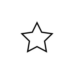 Star icon in line style