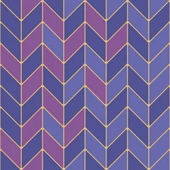 Wall murals Pantone 2022 very peri Seamless herringbone pattern background. A zigzag rhombus geometry. Color trendy 2022 Very Peri. Design texture elements for banner, card, cover, poster, backdrop, tile, wall. Vector illustration.