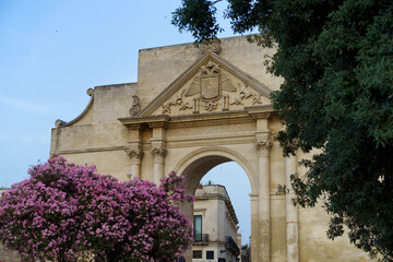 Fototapeta na wymiar Lecce: Porta Napoli, ancient arch