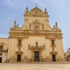 Fototapeta na wymiar Santi Pietro e Paolo church in Galatina, Apulia