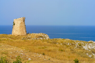 Coast of Salento near Otranto and Leuca at summer