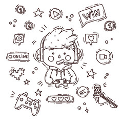 video game streamer line