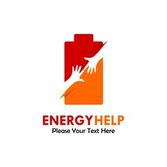 Energy help logo template illustration