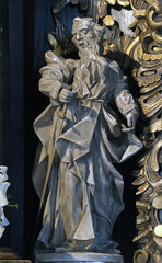 Saint Paul, statue in the chapel of Our Lady of the Kamenita vrata (Stone Gate) in Zagreb, Croatia