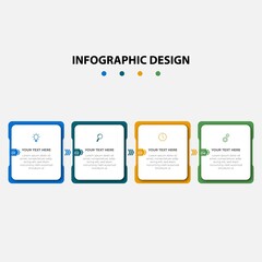 Steps Timeline Infographics Design Template