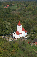 Fototapeta na wymiar Chapel of the Holy Spirit in Gojlo, Croatia