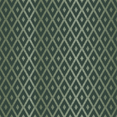 Elegant Dark Green Luxury Geometric Rhombus Textured Seamless Pattern Design Background