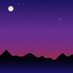 Fototapeta premium Звёздное небо. Небо. Северное сияние. 