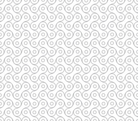 Vector seamless line texture bicycle chain. Isolated on white background.