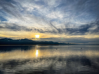 Sonnenuntergang überm Chiemsee 1.0