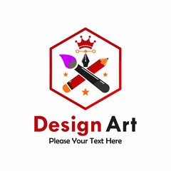 Design art logo template illustration. 
