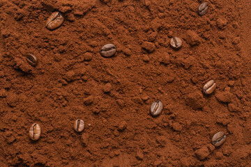 Instant coffee isolated on a background.