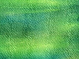 Yellow and Green Hand Drawn Watercolor Abstract Background.