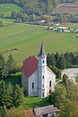 Fototapeta na wymiar Church of the Assumption of the Virgin Mary in Glogovnica, Croatia