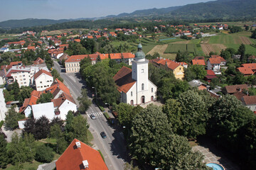 Obraz premium Parish Church of the Holy Trinity in Donja Stubica, Croatia