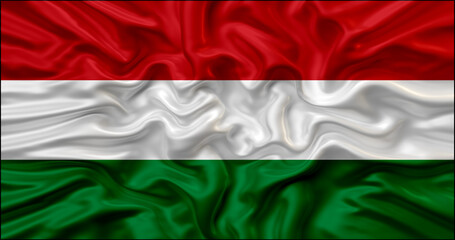 Hungary waving flag