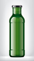 Color Glass Bottle on background. 