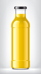 Glass Bottle on background. 