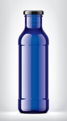 Color Glass Bottle on background. 