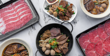 Noodles, Beef and Meat Dishes, Chuck Flat, Sirloin and Brisket