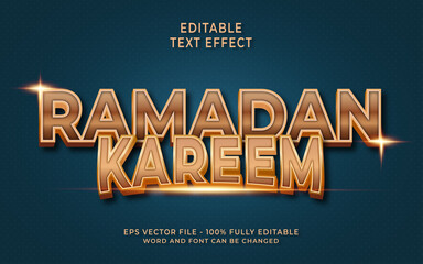 Ramadan Kareem Editable text effect