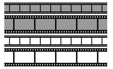 Movie film illustration vector frame.