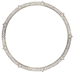 シルバーのクラシカルな円形フレーム