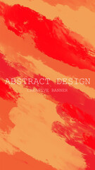 Abstract Red Orange paint Background. Vector illustration design