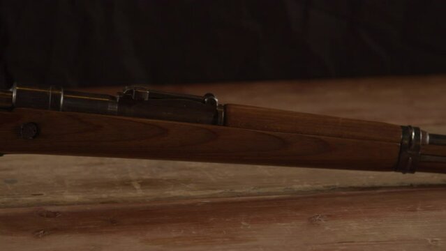 close Dolly of Mauser K98 rifle barrel