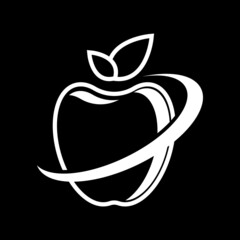 Apple logo template