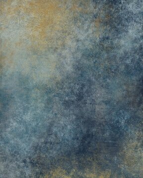 Abstract dark blue yellow grunge dirty background. Grunge wallpaper. Blue dirty background for cards, invitations, postcards.