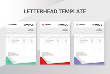 Business company invoice template