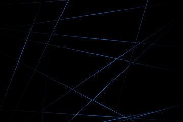 Abstract black with blue lines, triangles background modern design. Vector illustration EPS 10.