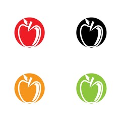 Apple logo icon set