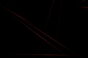 Abstract black with red lines, triangles background modern design. Vector illustration EPS 10.