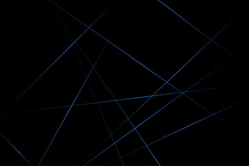 Abstract black with blue lines, triangles background modern design. Vector illustration EPS 10.