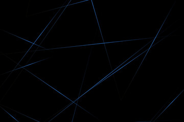 Abstract black with blue lines, triangles background modern design. Vector illustration EPS 10.