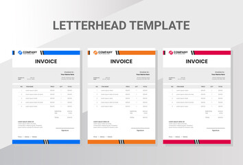 Business company invoice template