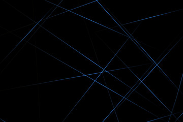 Abstract black with blue lines, triangles background modern design. Vector illustration EPS 10.