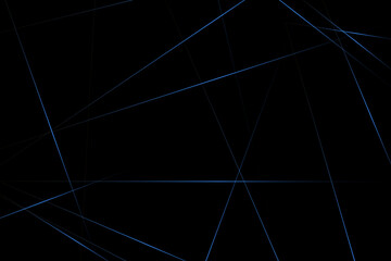 Abstract black with blue lines, triangles background modern design. Vector illustration EPS 10.