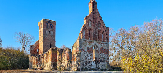 The old ruined Church of East Prussia