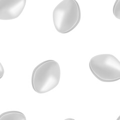 Seamless pattern of white pill for erection. Vector illustration template